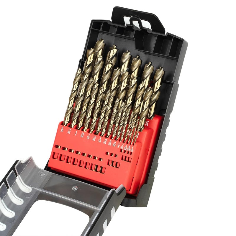 Sabre Tools 29-Piece Cobalt Drill Bit Set Heavy-Duty Drill Bits for Steel, Hard Metal, Cast Iron (29pcs) - Image 1